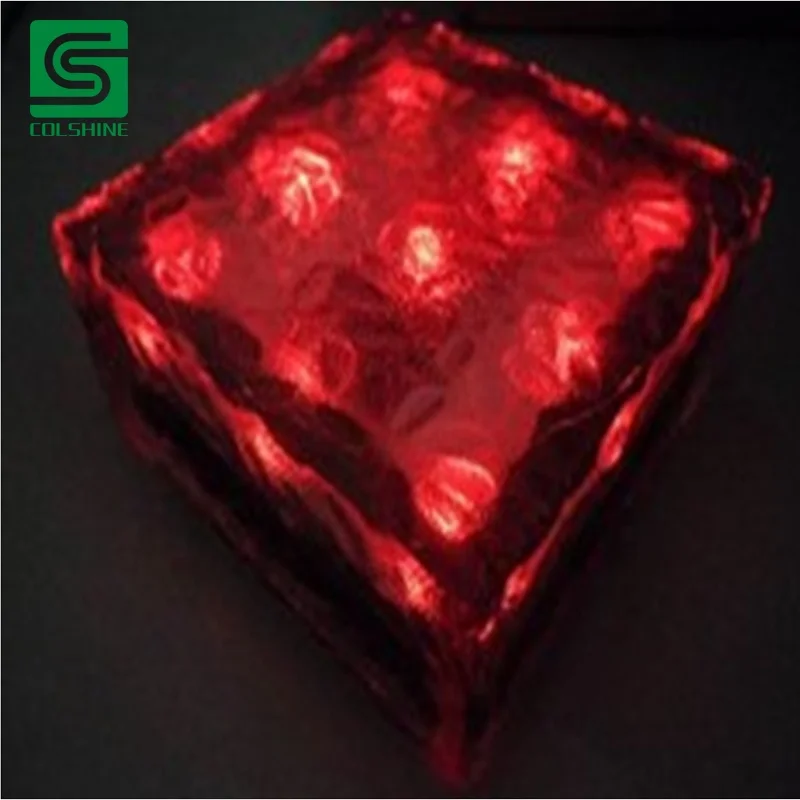 Никель-металлогидридный Солнечный кирпич, светодиодный стеклянный Солнечный заземляющий свет, солнечные кирпичи