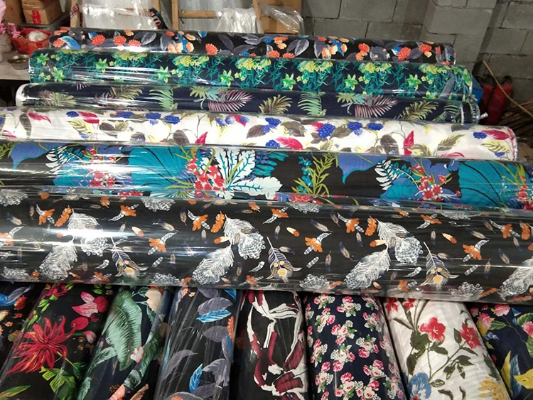 Fabric 2022 New Design 100%rayon Poplin rotary print Fabric For Garments