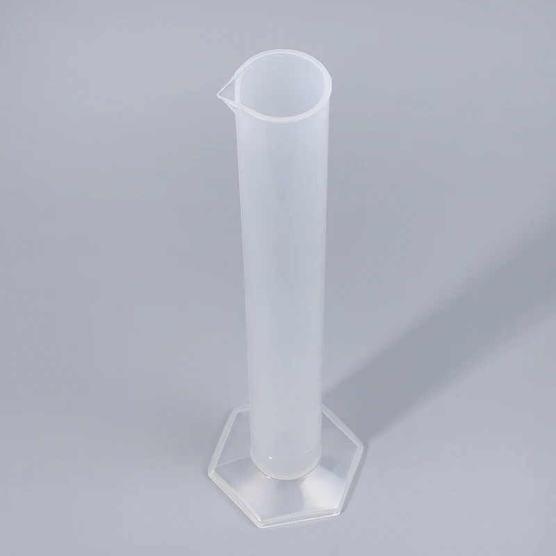 Laboratory cup plastic graduated 100ml 250ml measuring cylinder glass biology