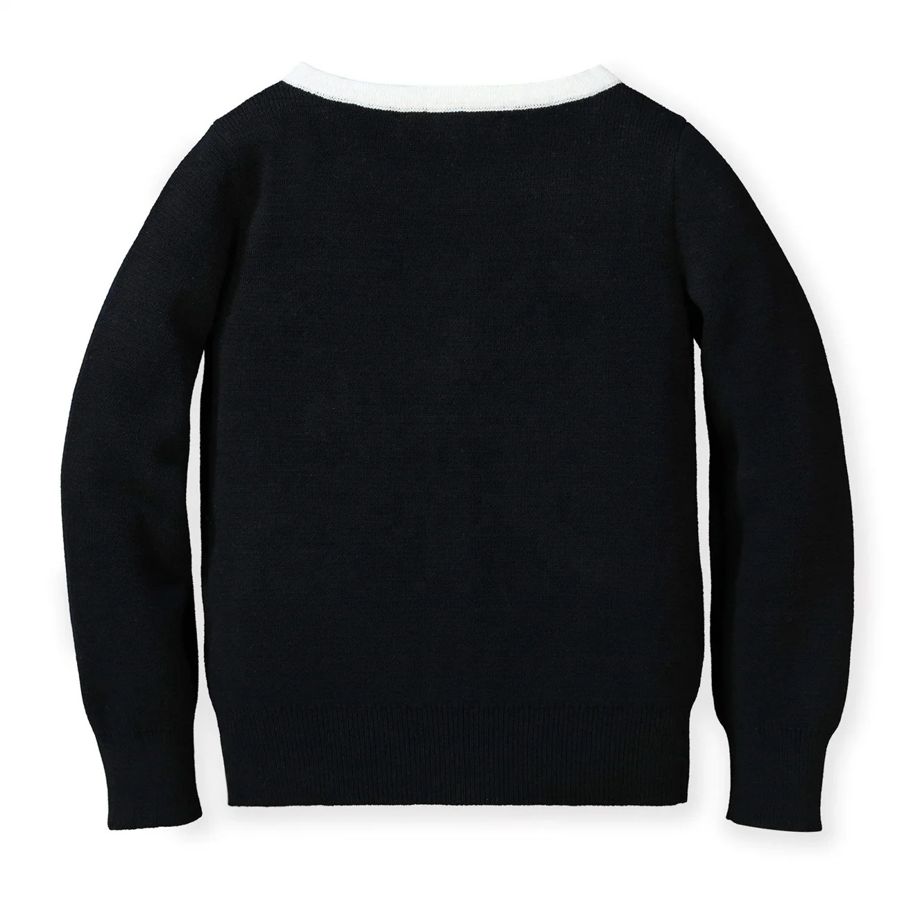 
Custom Pocket Bow Long Sleeve Knitted Crewneck Sweater Girls Cardigan 