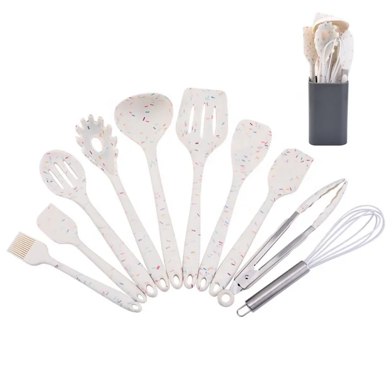 Silicone Kitchen Utensils Set 11pcs With Candy Finish SW-CT11