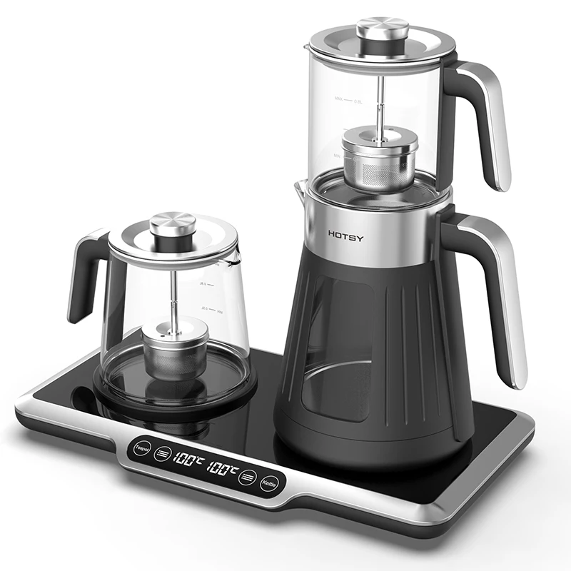 Hotsy Smart Home Appliances 3.4L Mini Kettles Portable Teapot Water Heater Glass Digital Kettle Electric Tea Maker Set