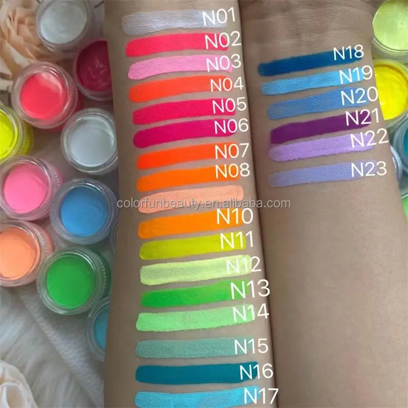 Private Label water activated eyeliner palette 2 split colors cosmetic face Body Paint Palette liner for face makeup