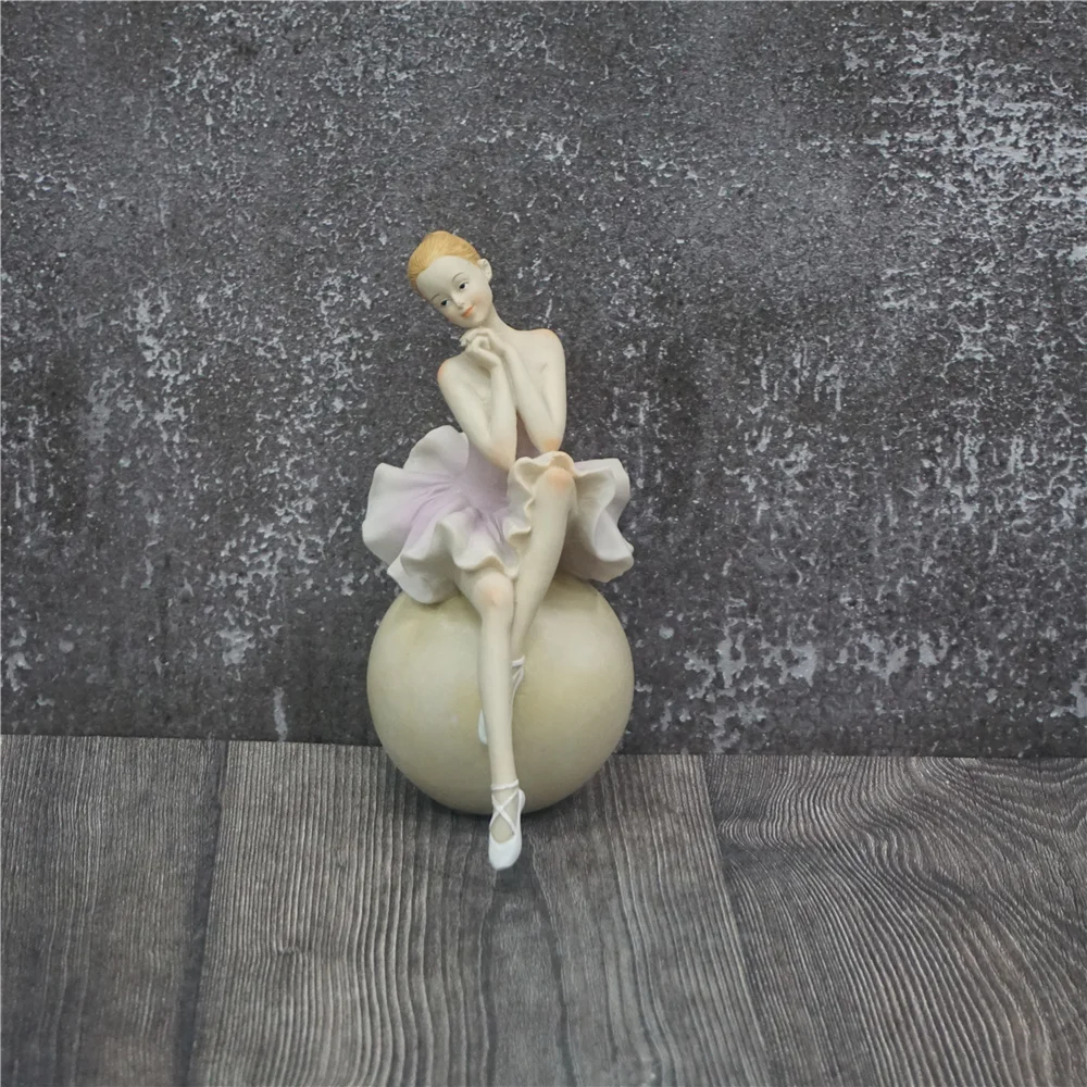 Ballet Dancer Resin Bookends Ballerina Ornament Nordic Book Ends Custom Figurines Dancing Girl Statue Bronze Sculpture