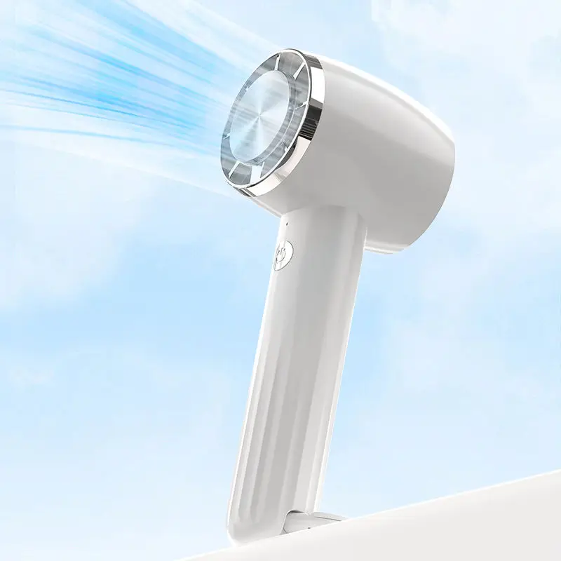 Handheld Small Fan With Base Refrigeration Mini Fan Semiconductor Cooling Ice Compress Rechargeable Portable Fan