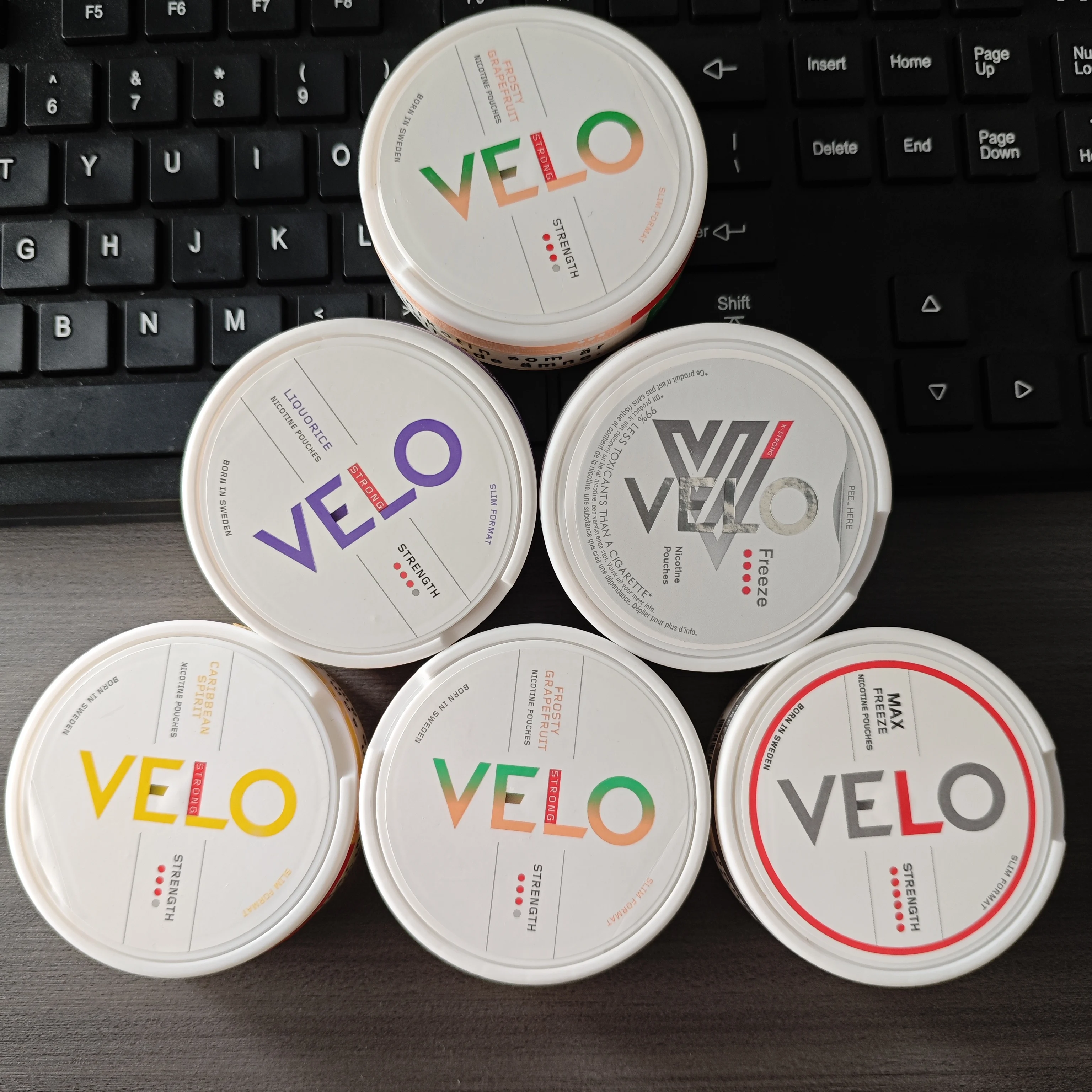 VELO Hot Selling Zyn Snus 6mg Smoking Pouch 10 Flavors PET PP Box Chewing Gum Industrial Use Food Chemical Industries
