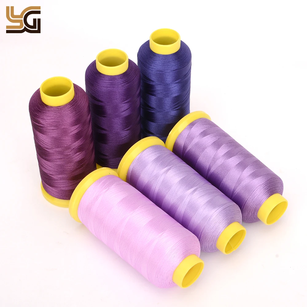 63 Basic Colors of big Spool 5000yard Polyester Embroidery Thread for Commercial and Domestic Embroidery Machines