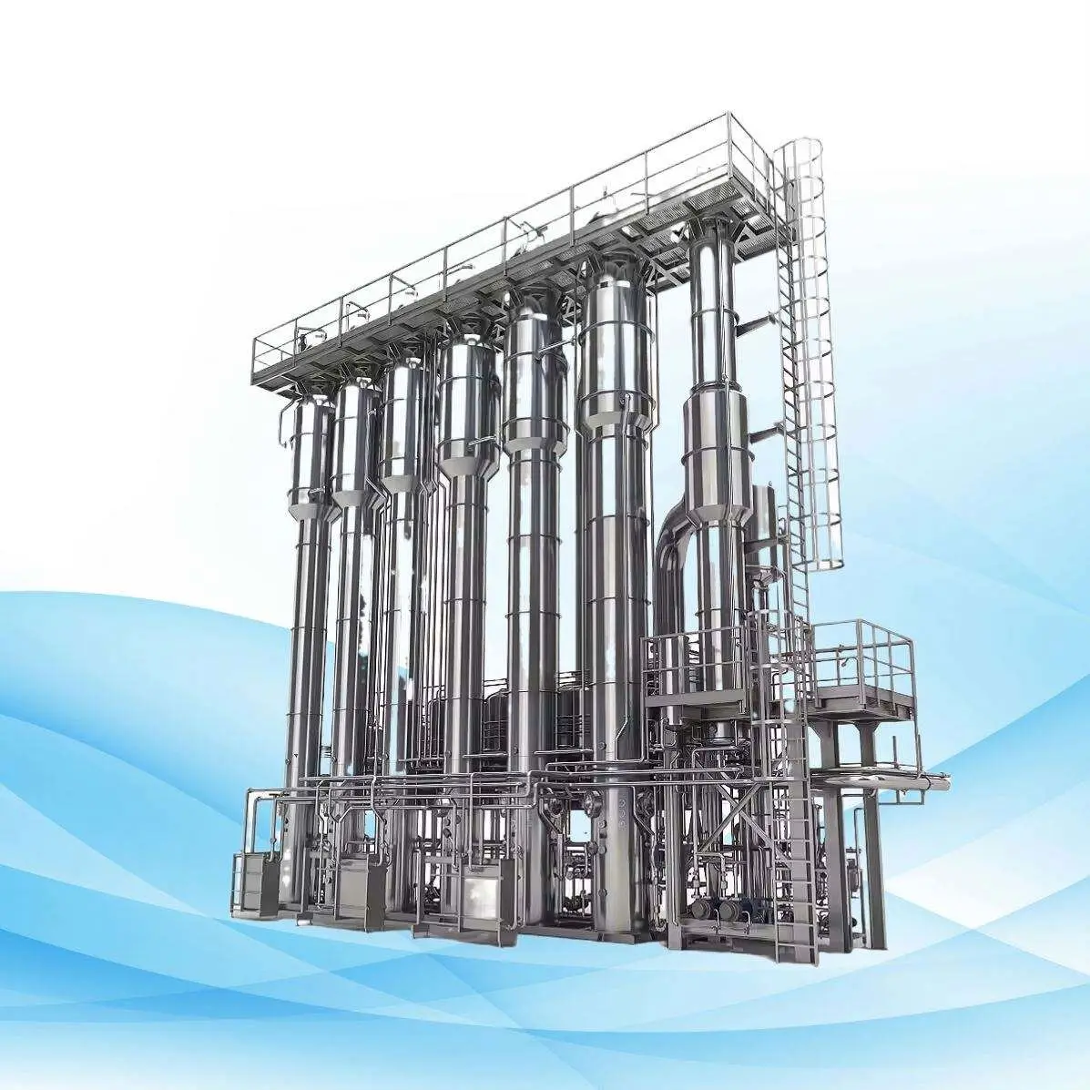 Extractive Distillation Equipment Vacuum 200L Single Effect Falling Film Evaporator