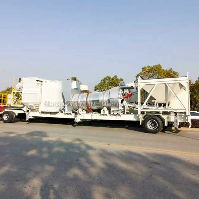 Mini Mobile Drum Mix Asphalt Plant with Capacity 40T/H