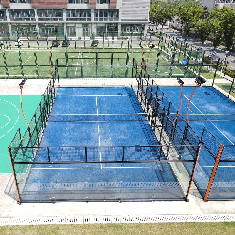 10X20m Good Quality Outdoor indoor Paddle Court with Artificial Tennis Grass roof cover