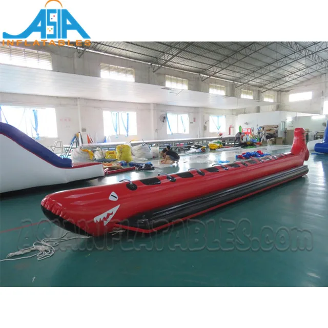 Inflatable Shark Boat Banana Boat Towable Water Ski Tube