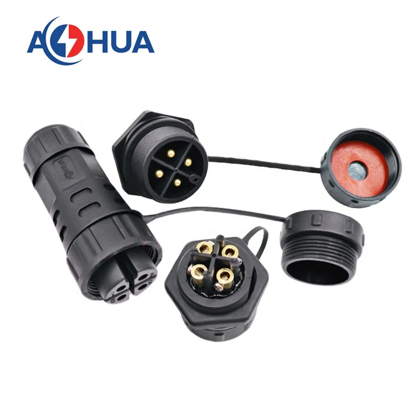 AOHUA M25 ip68 Водонепроницаемый силовой кабель панель монтажный Разъем 3-контактный штекер и розетка для