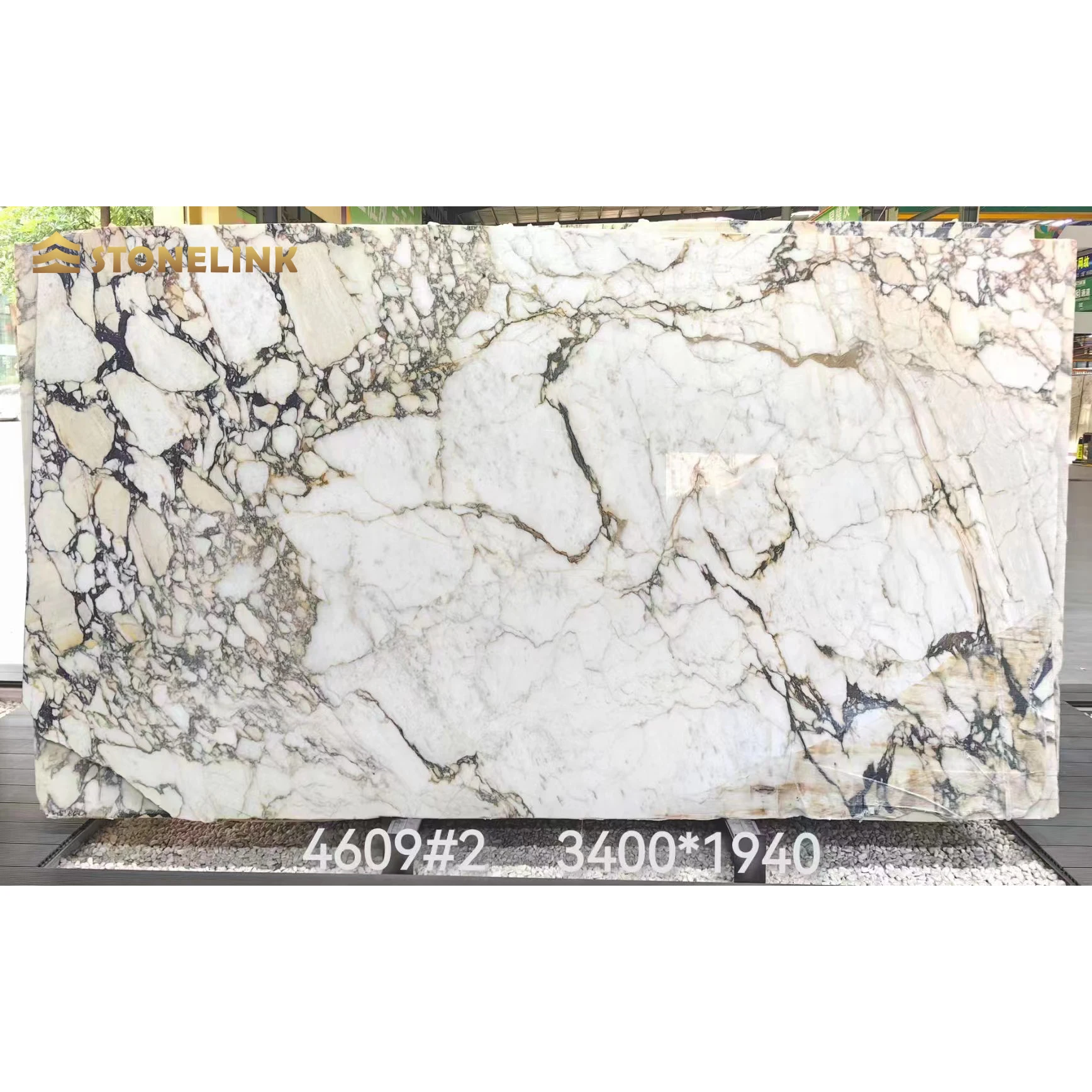 Calacatta Viola Marble Slabs Natural Marble Stone on Stock