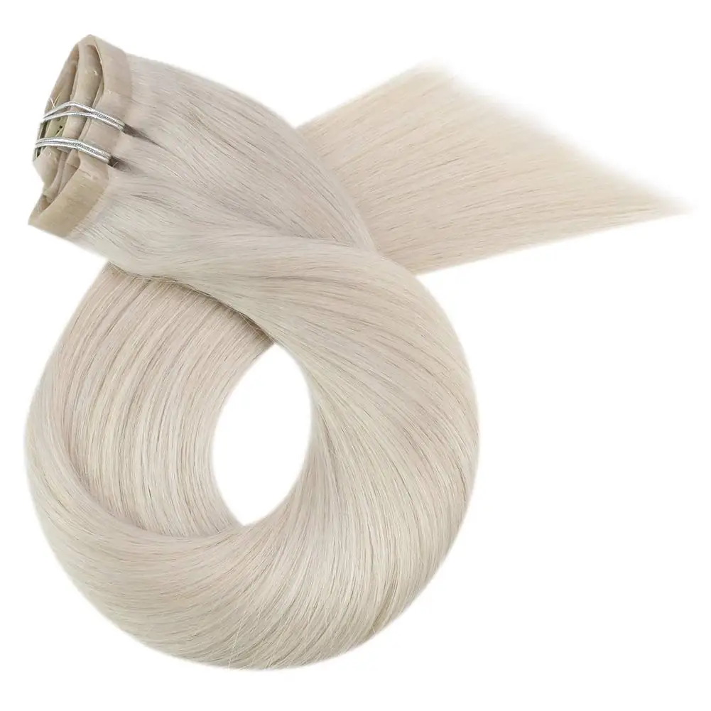 
Ombre Double Pu human hair extensions clip in straight human hair clip in 