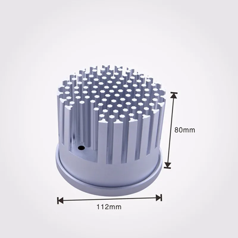 Led Ceiling Light Heat Sink Heat Sink Heatsink Silver Custom Round Cold Forging Aluminum IP68 Aluminum 40x40mm 30 Anoding 15-18W