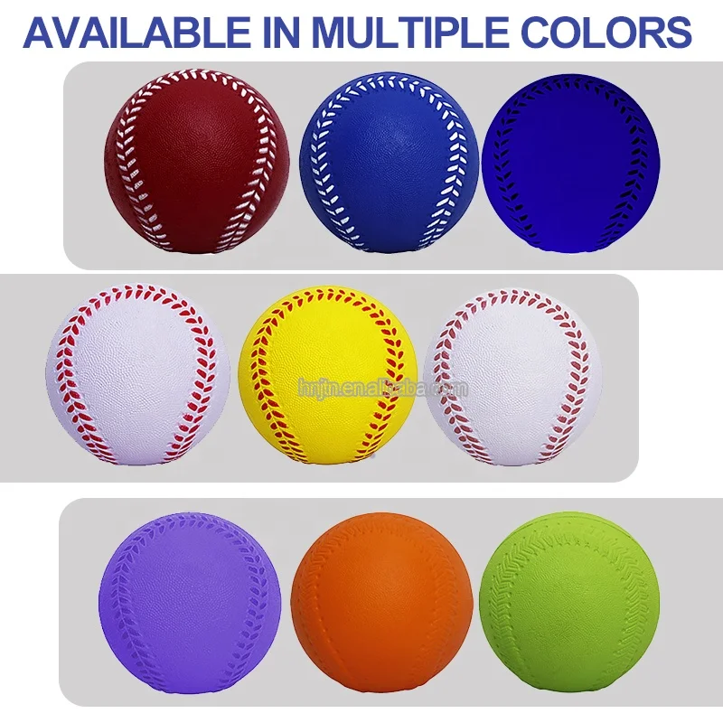 color baseball balls baseball softball soft  training pu practice ball de baseball stress ball