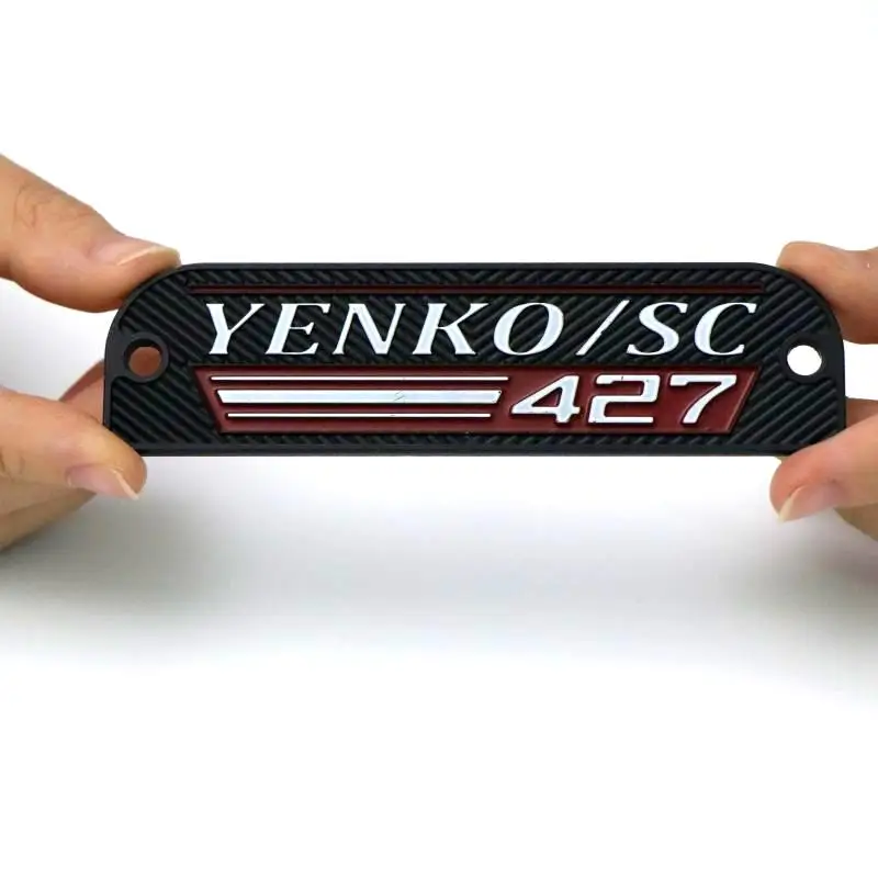 Custom Good Quality Metal Nameplate Embossed Aluminium Sign Self Adhesive Vehicle Tag For Automobile