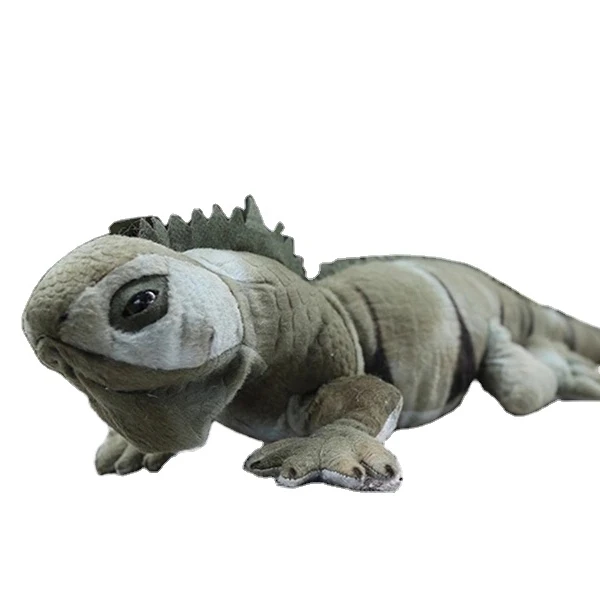 Custom Design Lifelike Reptiles Lizard Chameleon Plush Toy Green Lizards Stuffed Animal