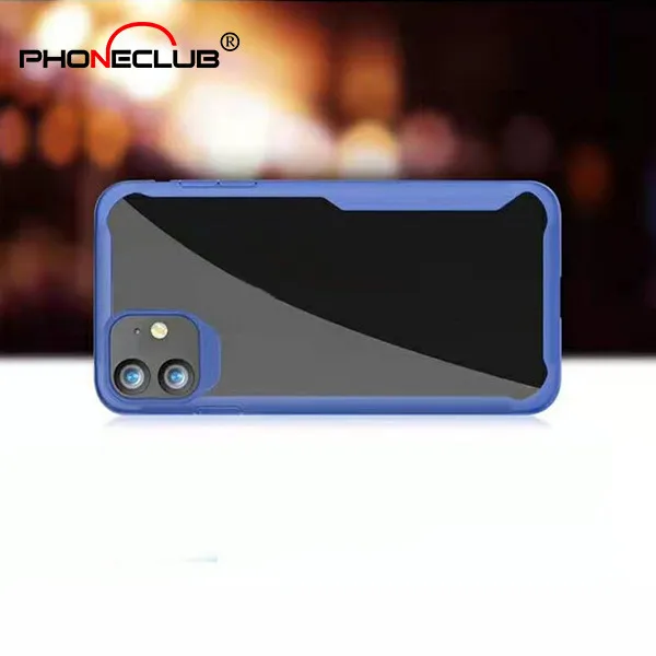 
Hot selling Shockproof Acrylic phone case For iphone X/XR/11/11 PRO MAX TPU + PC mobile cover 