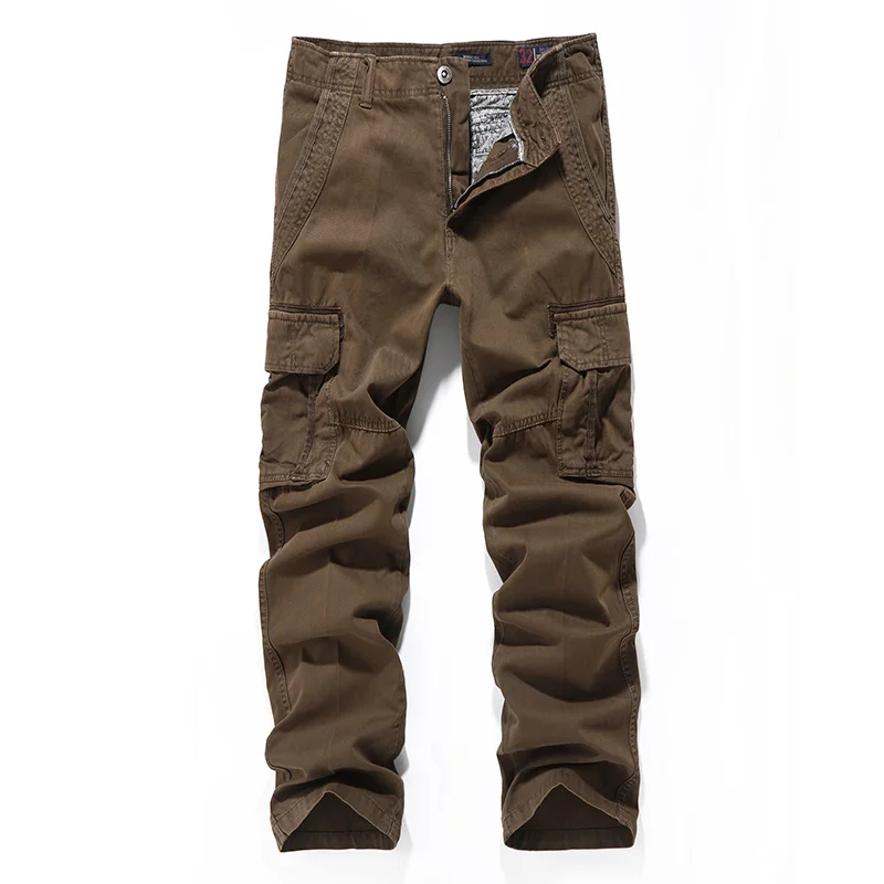 Штаны-карго BAWANGCHENG мужские с несколькими карманами повседневные спортивные штаны на заказ Высококачественные мягкие брюки для холодной погоды зимы