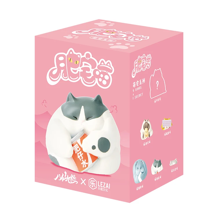 In Stock Chinese Wholesale original Blind Box Toy Anime Figure Mystery Blind Box Eight Immortals and Nine Cats for Kid Gift