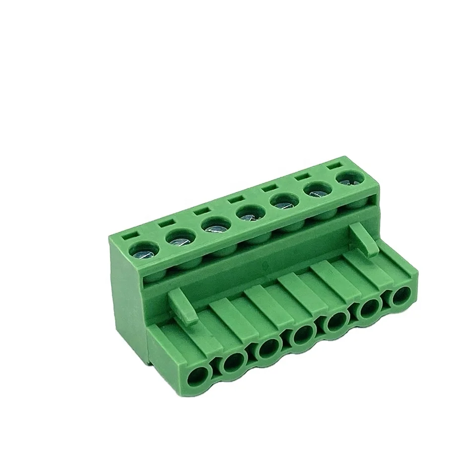 5.0/5.08 5.08mm pcb screw terminal block connector kf301 7p screw head transformer plugin terminal block connector