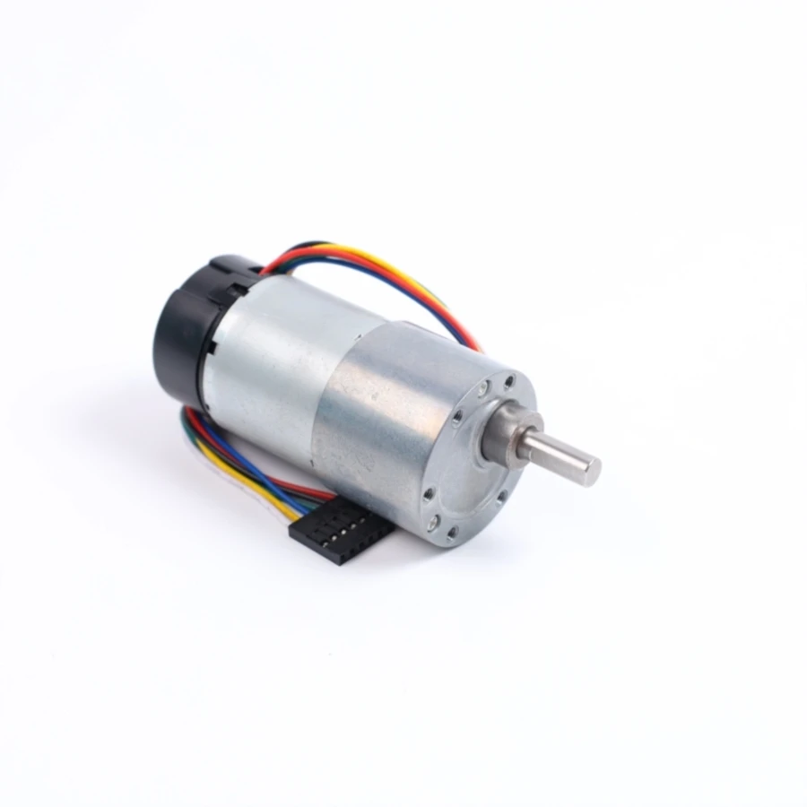 Customized Shaft 37mm Gearbox High Power 12v 500 Rpm 6kgcm  Watt Dc Gear Motor Encoder Gear Box Motor