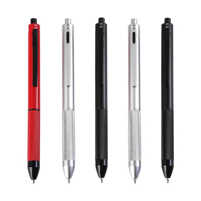 X704 4 Core In 1 Multifunctional Ballpoint Pen Stylus For Screen Metal Multicolor Pen 4 Color Ball Pen Plus Mechanical Pencil