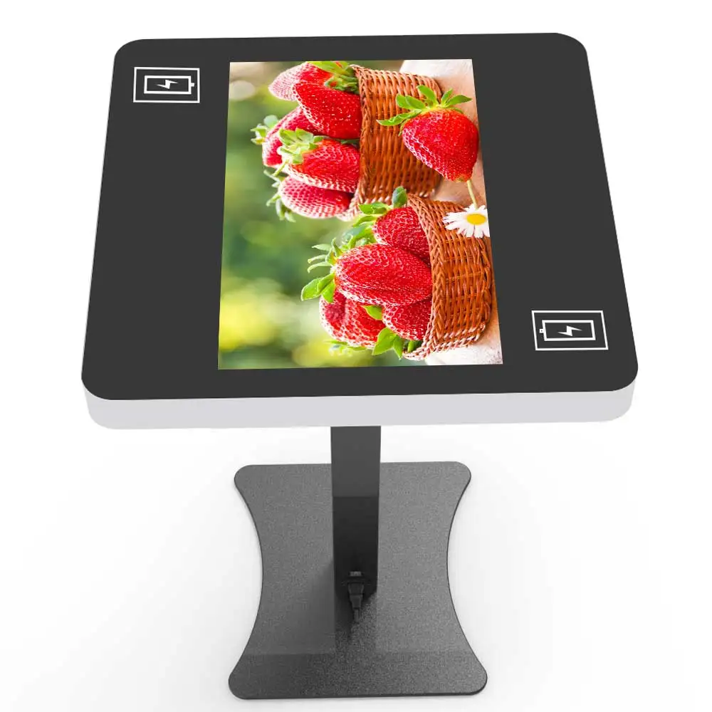 Indoor 21.5 inch LCD smart touch table for coffee shop