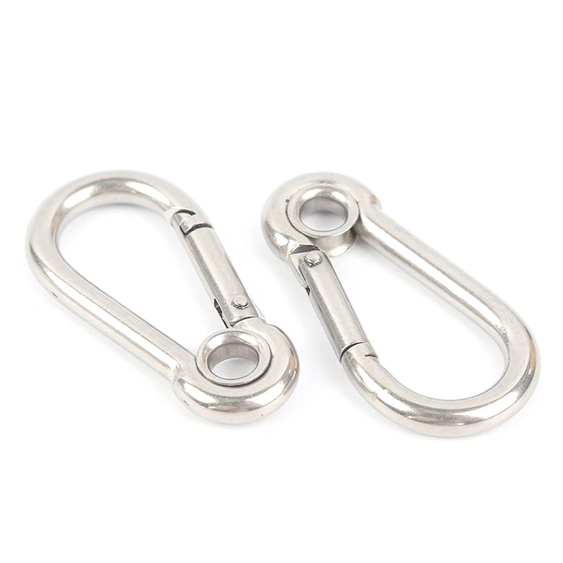 Боху, высокопрочная нержавеющая сталь, 304 316 карабин, пружинный зажим с защелкивающимся крючком