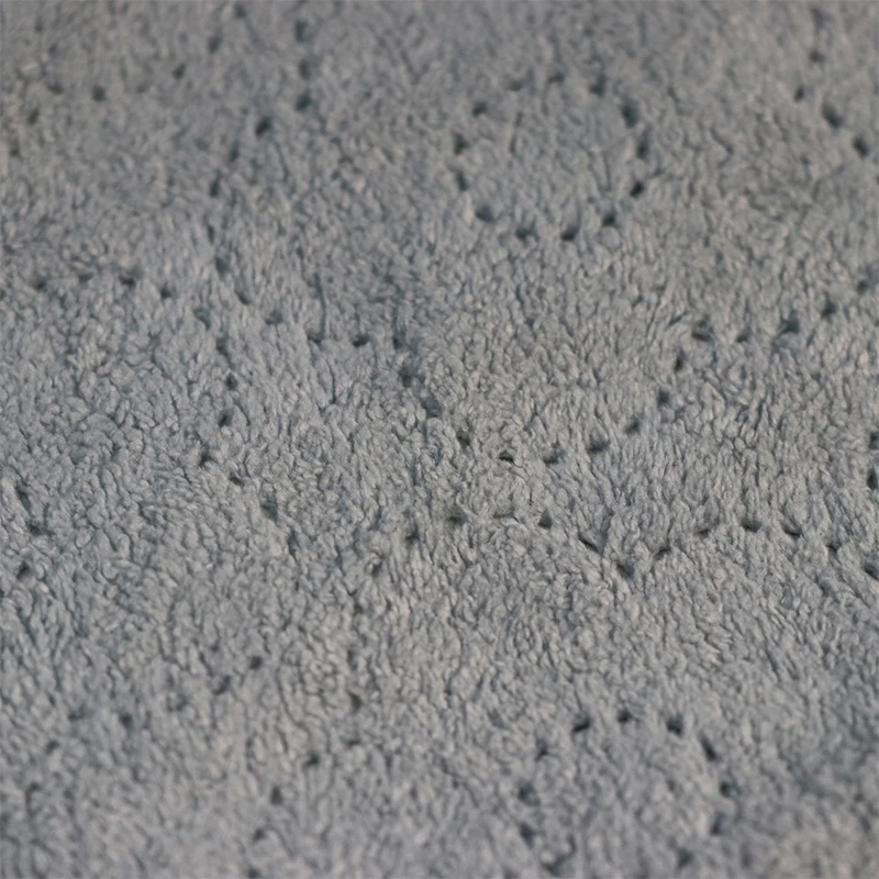 S24D Grey OEM Design Colors Super Soft Boucle Quilting Velour Ultrasonic Granule Sofa Fabrics for Cushion