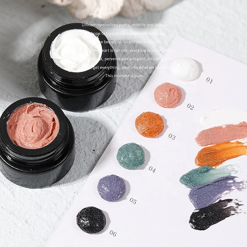 Custom logo private label hard soft paste gypsum nail art uv led soak off 3d carving sculpting nail gel polish kg gallon bulk