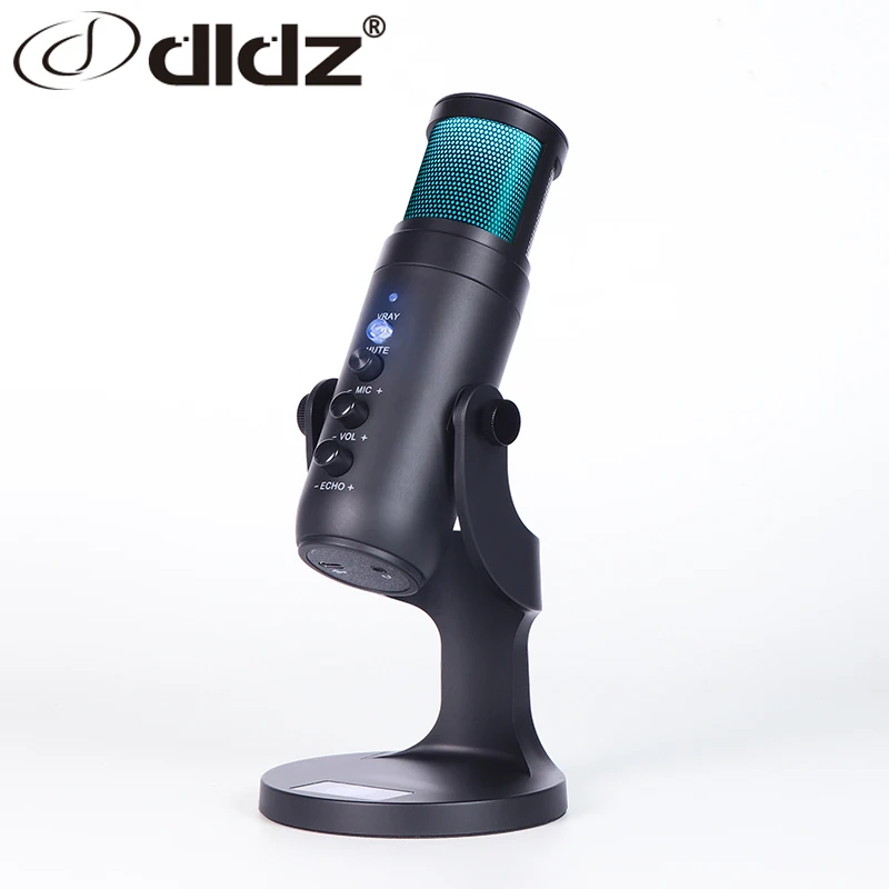  DLDZ Mic Typec игровой Студийный микрофон USB профессиональный конденсаторный для записи Youtube RGB ПК OEM Заводской Новый