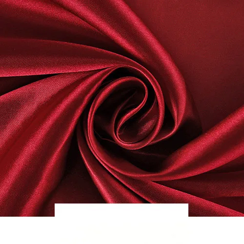 Width 150 cm Plain pearl Ice Silk lining Fabric Polyester stretchy solid soft dense Satin Fabric For stage curtain decorations