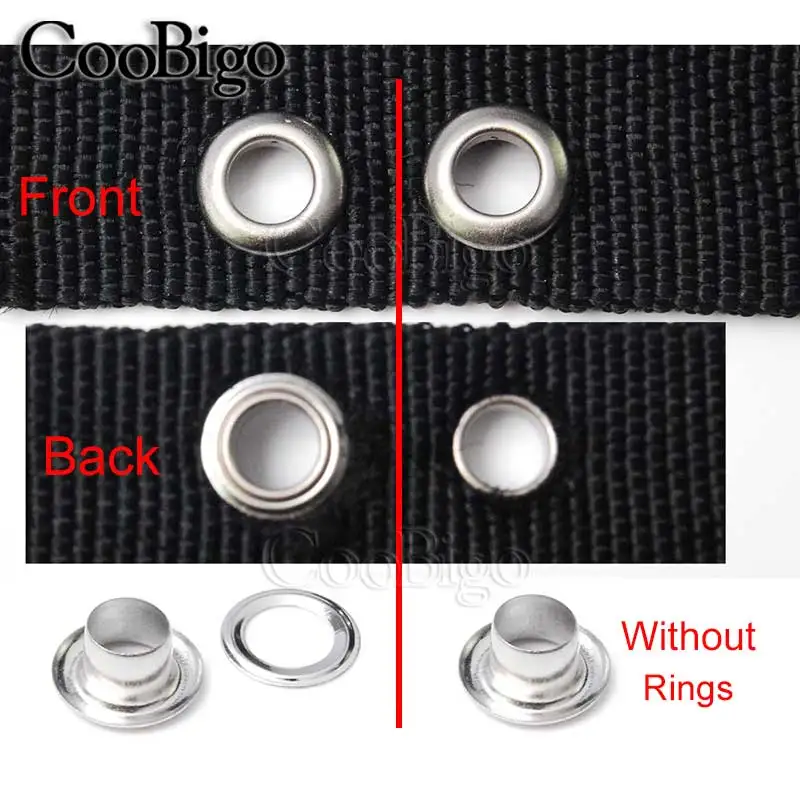 
500pcs/Pack Hole 5mm Metal Mixed Color Eyelets LeathercraftScrapbooking Shoes Belt Bag Tags Clothes Accessories #FET019-5 