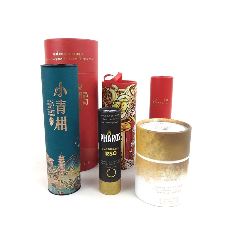 High quality low price round cardboard gift box custom candle packaging round paper boxes with lid