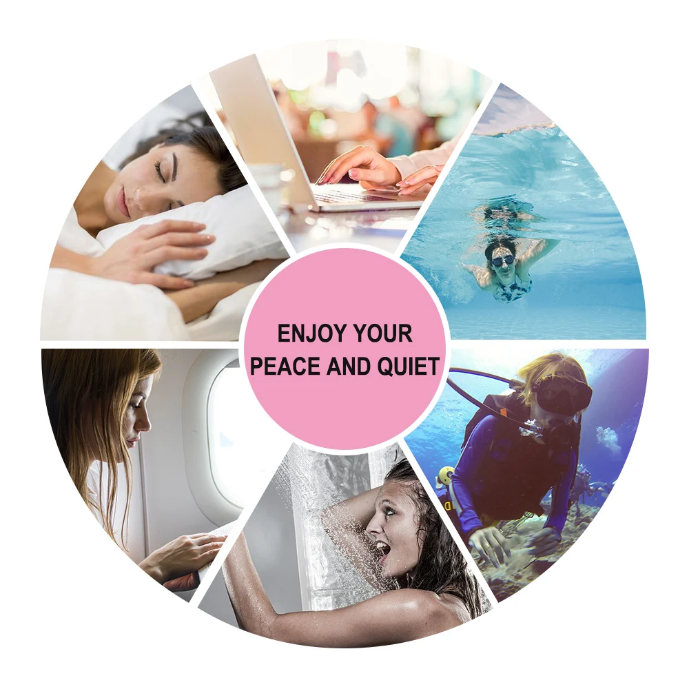 Disposable Noise Cancelling  Soft Swimming Wax Cotton Ear Plugs for Hearing Protection Earplug