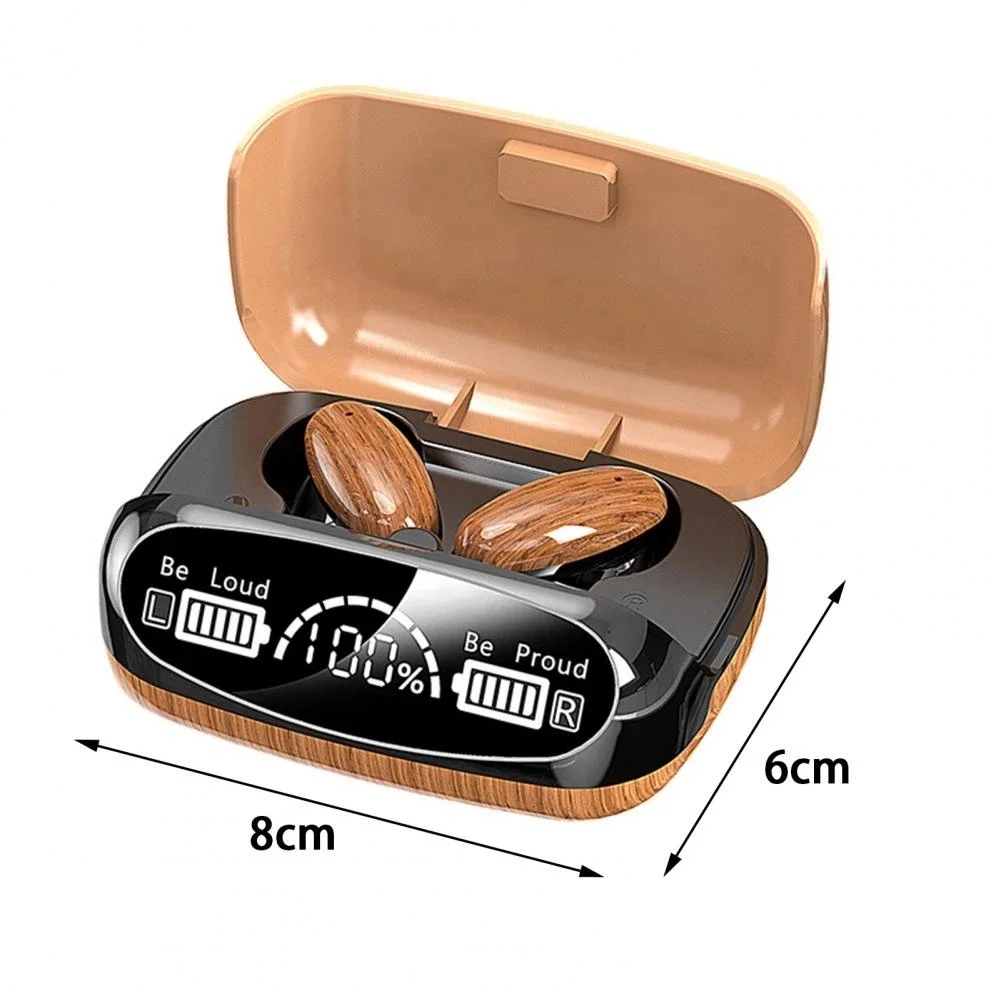 M35 новый дизайн деревянные Tws наушники стерео Спортивная уличная BT 5 2 мини-гарнитура беспроводные наушники-вкладыши Наушники с зарядным футляром