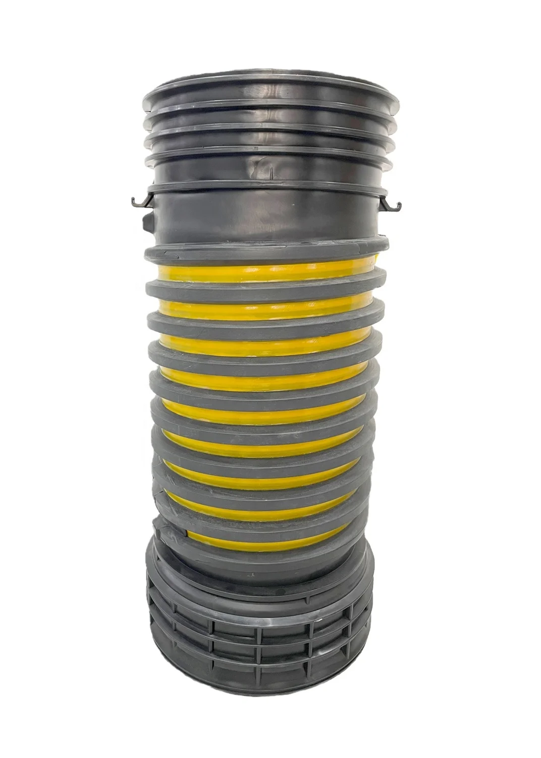 pipe factory UPE-T dn500 double wall reinforced drain plastic pipe sewage treatment sewer installation sewage plastic pipe