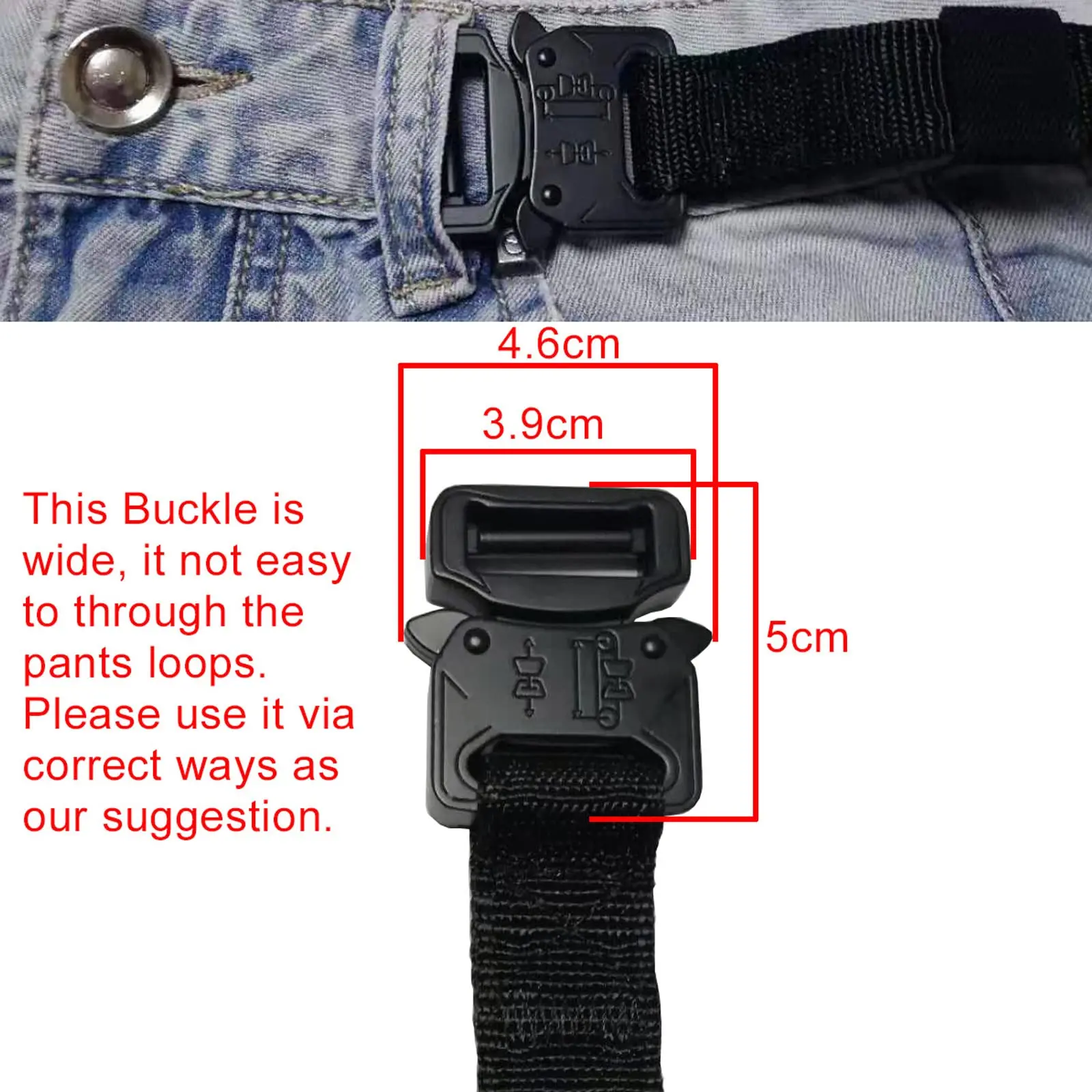 Custom 2.5cm Wide Nylon Tactical Belt Quick Release Metal Buckle Heavy Duty Sports Skinny Webbing Belts for Men