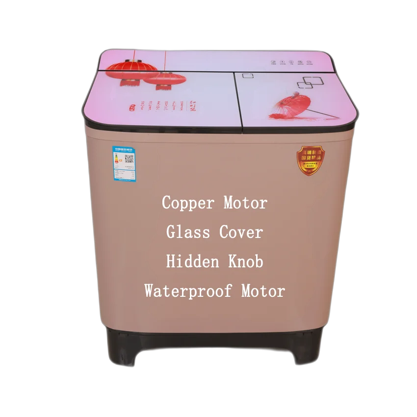 wholesales electrical home washers half automatic copper 12kg top load twin-tub clothes washing machine