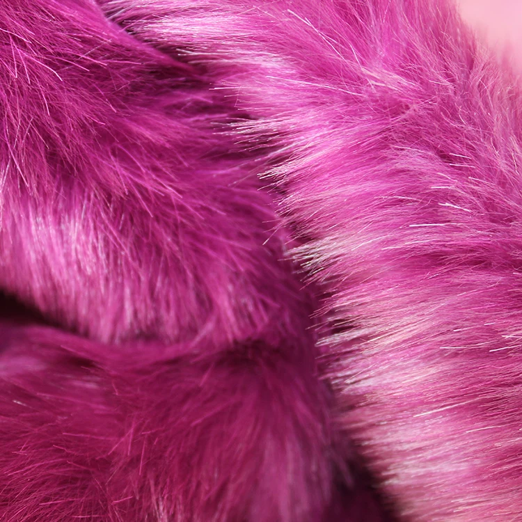 Hot Sale New China Supply Autumn Winter Wholesale High Quality MAC Jacquard Purple Gradient Rabbit Faux Fur Fabric