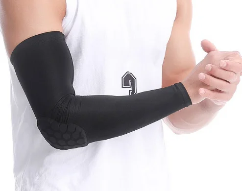 Breathable Honeycomb Anti-collision Sports Arm Pad Basketball Football Equipment Protective Arm Sleeve