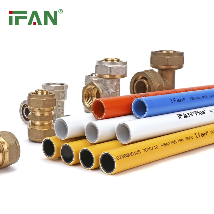 IFAN Wholesale 16-32mm Pex Brass Compression Fitting For Gas Plumbing Pex Al Pex Fittings