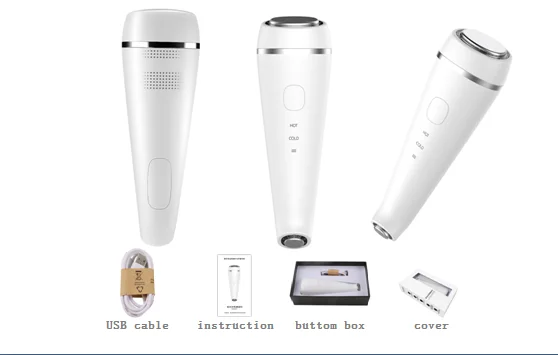 launched a portable home radio frequency eye plastic beauty machine two-in-one hot and cold skin beauty