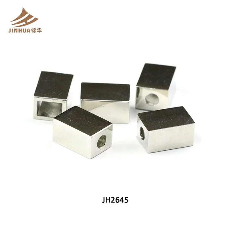 Горячая Распродажа Cuboid круглое отверстие из цинкового сплава под заказ сумочка шляпа шнур конец