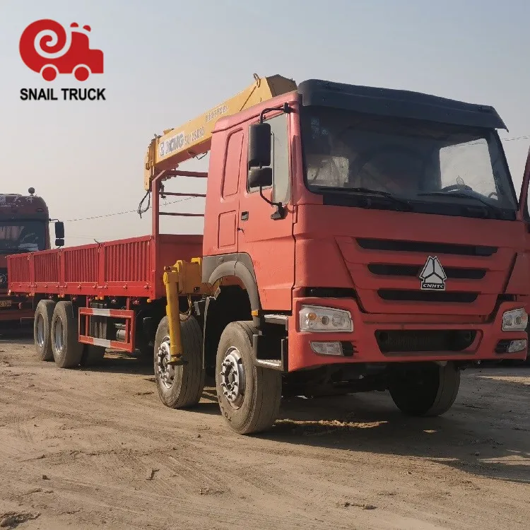 Горячая продажа Sinotruk howo 8x4 автокран 12 тонн стрела