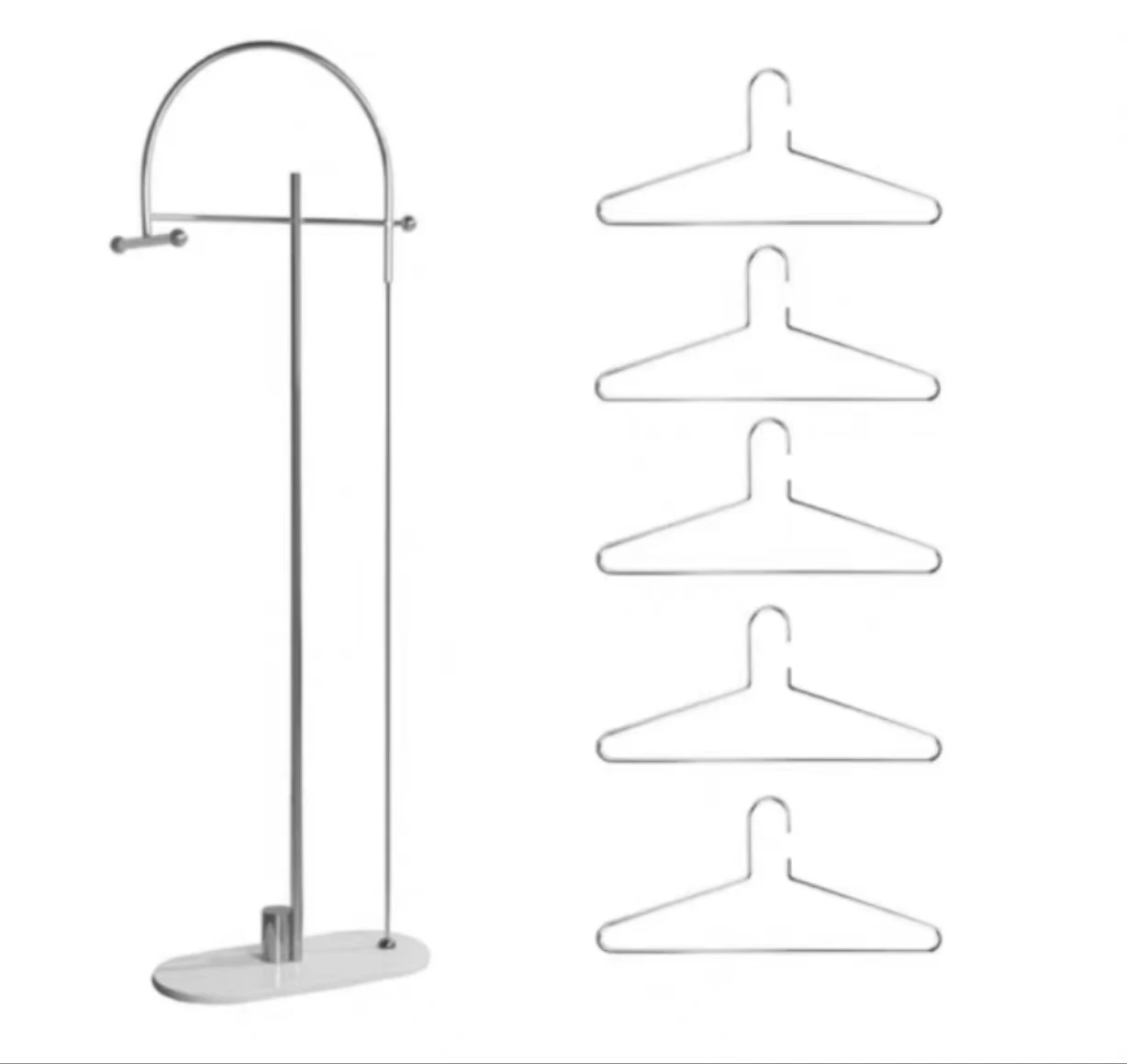 silver classic bedroom living room clothes tree+silver clothes rack