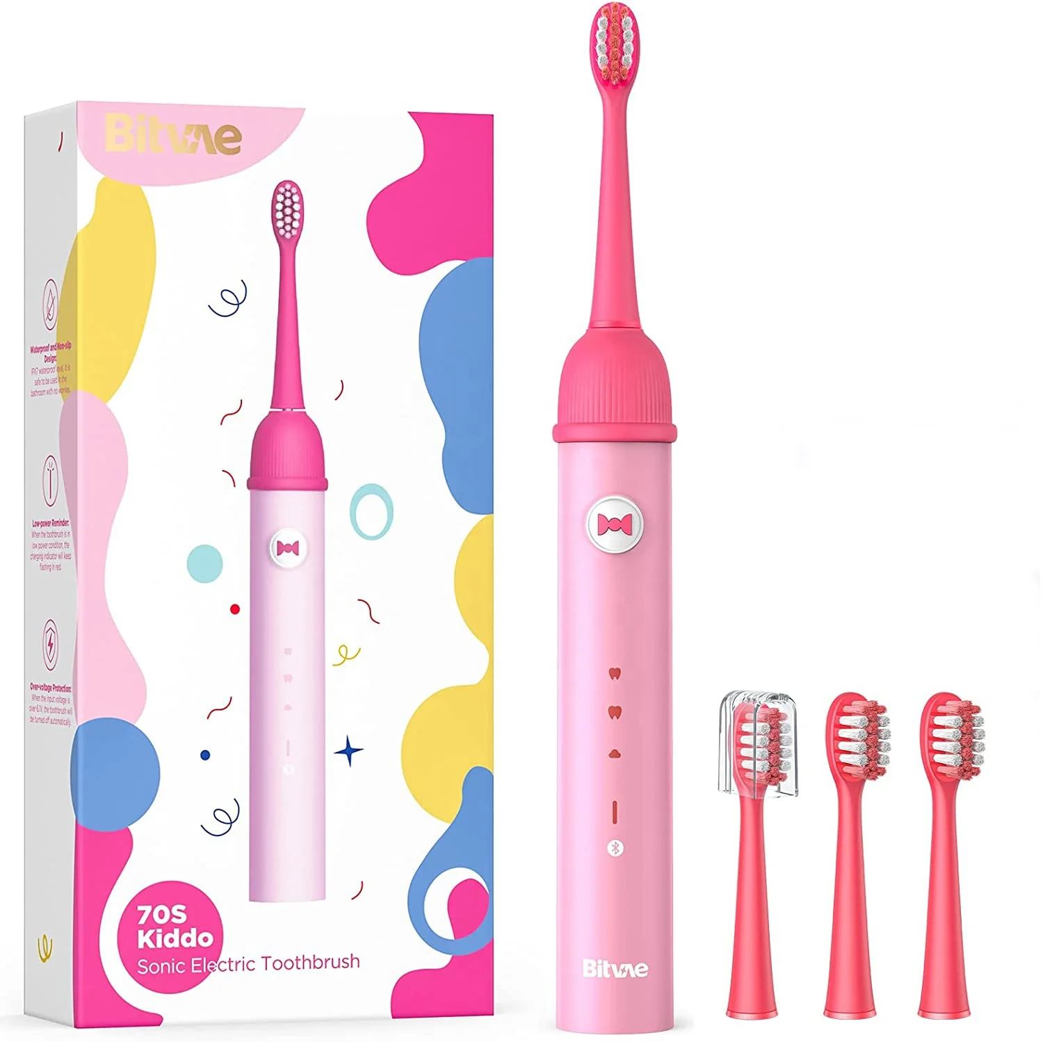 Bitvae BV K7S Smart APP Kids Sonic Electric Toothbrush with Pressure Sensor