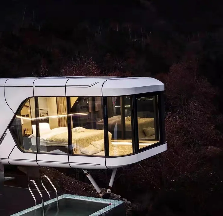 Global Housing Container Cabin Homes MovableVilla House 40ft Container for Capsule Office Pod casa prefabricadas envio gratis